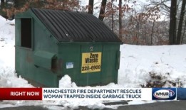 新罕布什尔州的一名妇女在垃圾车里被压实4次时尖叫