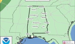 本周阿拉巴马州可能会有几场强风暴