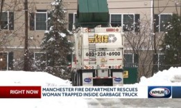 新罕布什尔州的一名妇女在垃圾车里被压实4次时尖叫