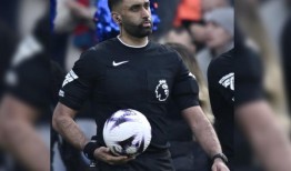 在英超联赛中，卢顿1-1战平水晶宫，这是裁判的里程碑