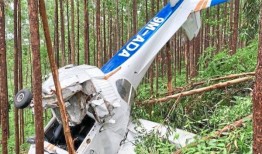 飞行员和见习生在轻型飞机失事中生还