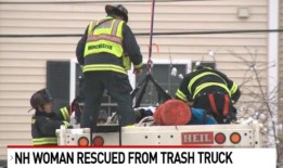新罕布什尔州的一名妇女在垃圾车里被压实4次时尖叫