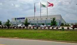 汽车零部件供应商大元(Daewon)计划投资4620万美元，在欧佩利卡(Opelika)扩建工厂，创造100个就业岗位